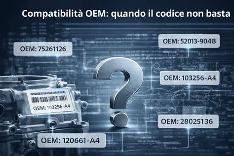 schema compatibilità ricambi veicoli