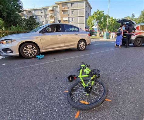 bambino investito in bicicletta