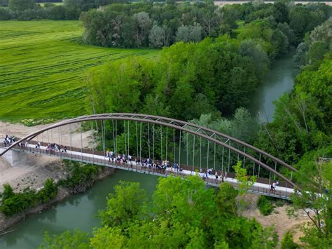 Passerella ciclopedonale sul fiume Oglio
