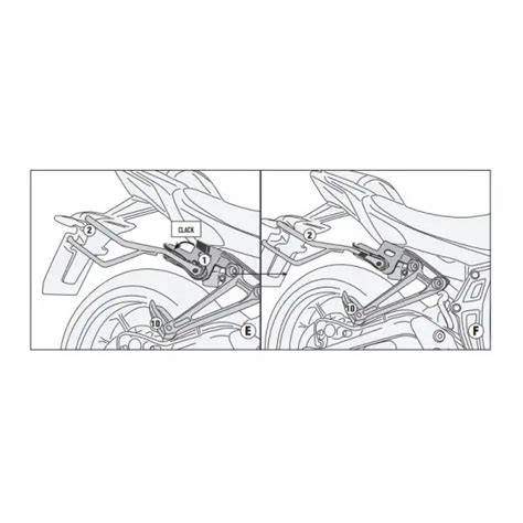 Schema inclusione clip telaio Givi