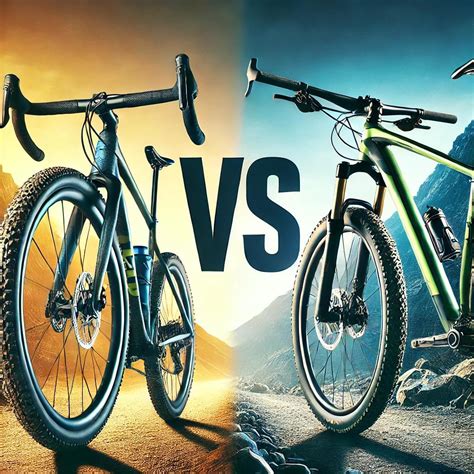 Confronto visivo tra una mountain bike e una gravel bike.