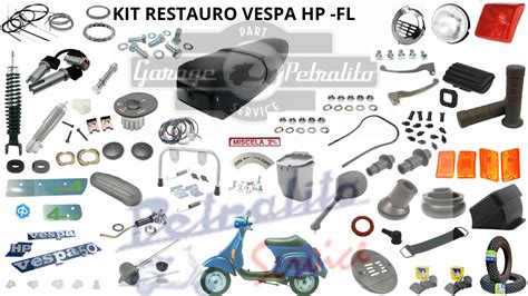 Vespa Ape 50 in fase di restauro con componenti motore visibili