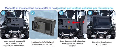 Schema posizionamento navigatore e supporto