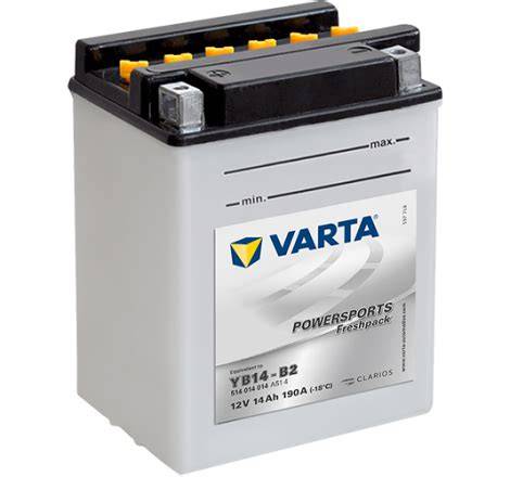 Batterie moto dimensioni confronto (YB12-AB vs YB14-B2)