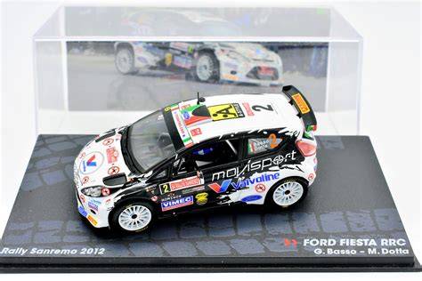 modellismo rally Ford Fiesta VR46 1:43 dettaglio livrea gialla nera