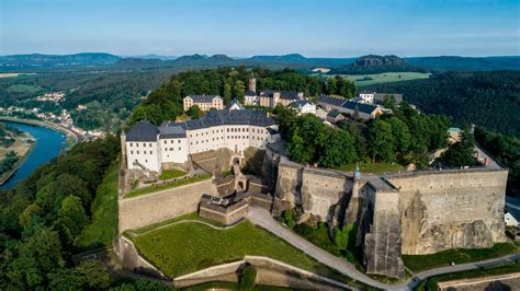 Fortezza di Königstein vista dall'alto