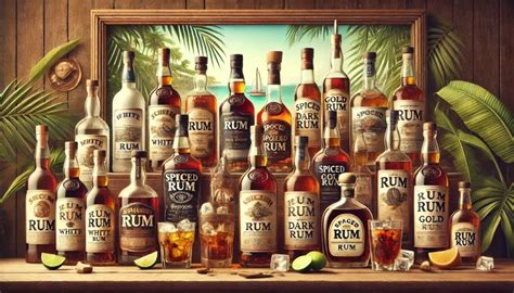 Selezione di rum pregiati in degustazione