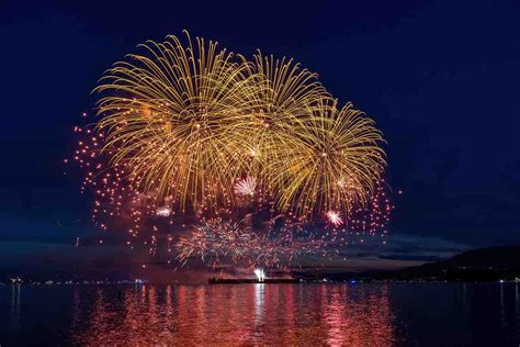 Fuochi d'artificio sull'Isola Comacina