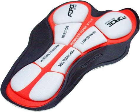 Diagramma di un fondello per pantaloncini da ciclismo