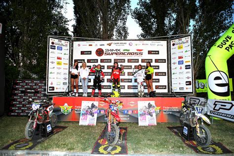 Podio della classe 85 Junior del motocross