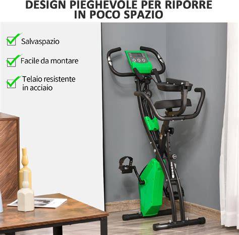 cyclette pieghevole infografica caratteristiche