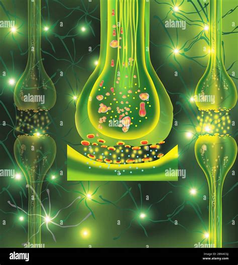 Illustrazione di neuroni artificiali che trasmettono segnali di