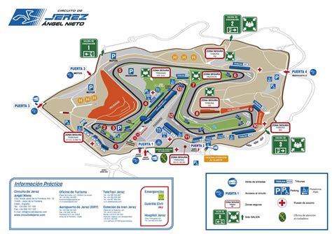 Mappa del circuito di Jerez de la Frontera