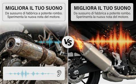 grafico confronto suono DB Killer vs scarico