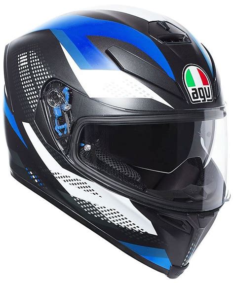 AGV K-5 nero lucido con interni blu
