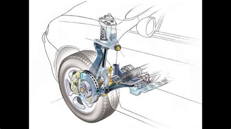 Dettaglio della sospensione anteriore a quadrilatero articolato del Piaggio MP3