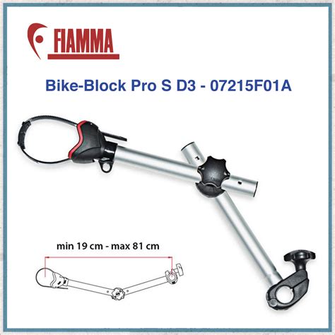 Dettaglio del pomello frontale del Fiamma Bike-Block Pro S D3