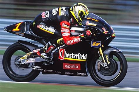 Max Biaggi in gara con Aprilia 250cc