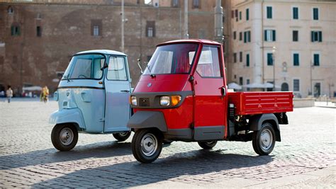Diagramma che mostra l'evoluzione dei modelli di Ape Piaggio nel tempo