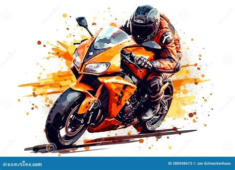 Giovane motociclista con moto sportiva