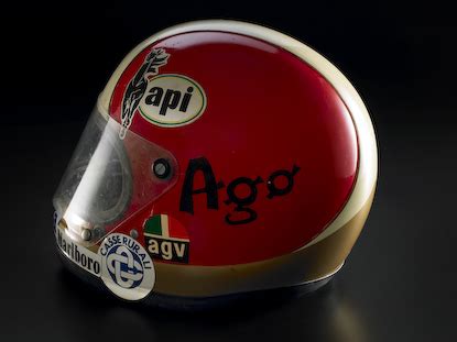 Giacomo Agostini con casco AGV