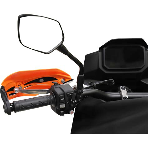 manubrio moto con paramani installati