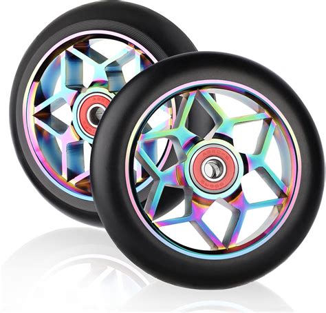 Ruote per monopattino in alluminio con cuscinetti