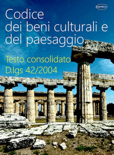 Illustrazione del Codice dei Beni Culturali e del Paesaggio