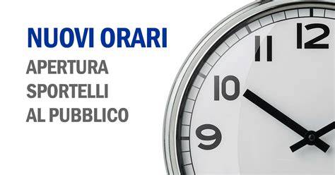 Informazioni di contatto e orari sportello pubblico