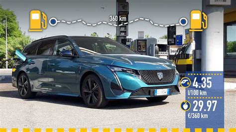 Grafico consumi Peugeot 308 BlueHDi