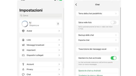 Schermata Tricorder Impostazioni