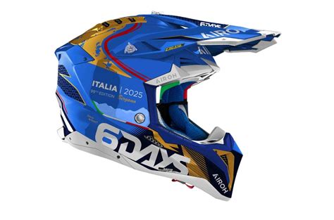 Schema di un casco Airoh con evidenziata la forma della visiera