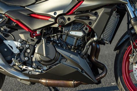 Primo piano del motore della Kawasaki Z400