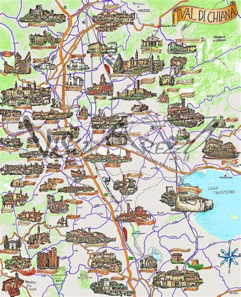 Mappa della Valdichiana