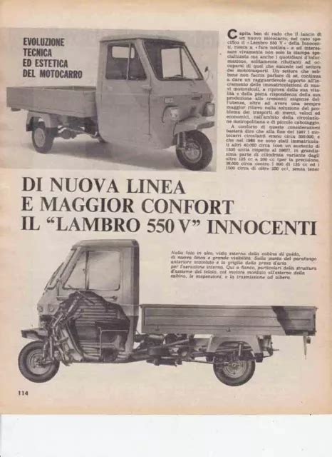 Schema tecnico Lambro a 3 ruote