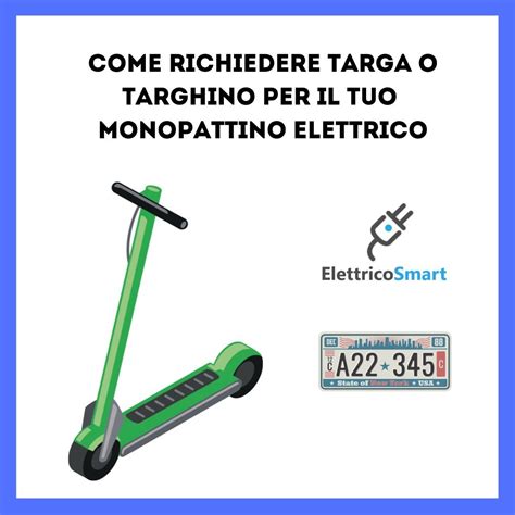 Schema di assegnazione targa monopattino