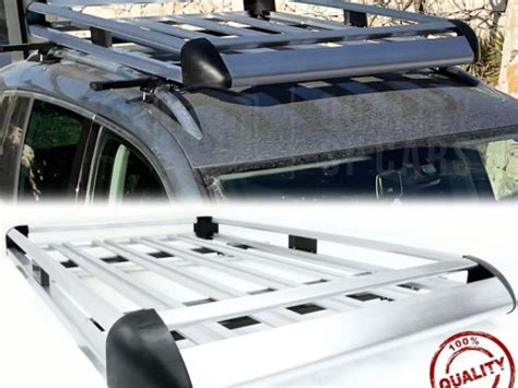 Bagagliera portapacchi in alluminio montata su Lancia Lybra SW