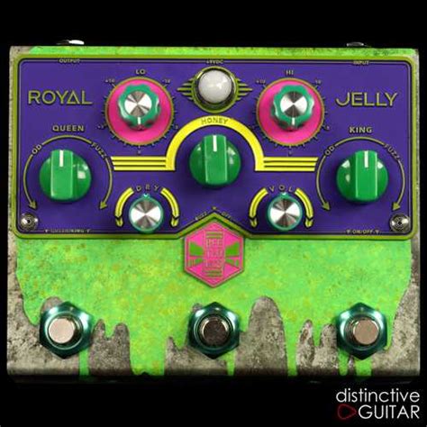 Diagramma che illustra il funzionamento del Beetronics Royal Jelly con i suoi due canali e il controllo di blend