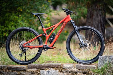 Mountain bike Specialized Stumpjumper in azione su un sentiero boschivo