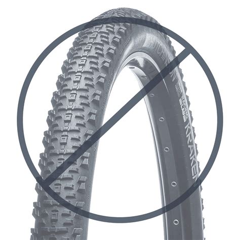 Schema di un copertone tubeless per mountain bike