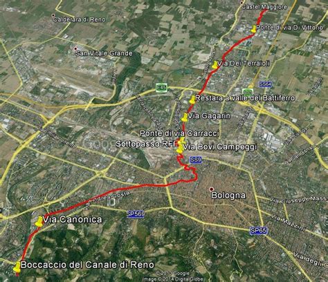 Mappa del progetto Lungo Navile
