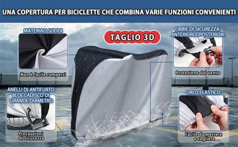 copertura impermeabile per bicicletta