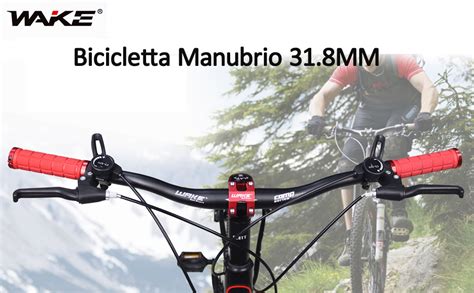 Manubrio mountain bike con paramani montati