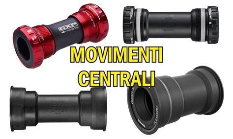 Schema di diversi tipi di movimenti centrali per bicicletta