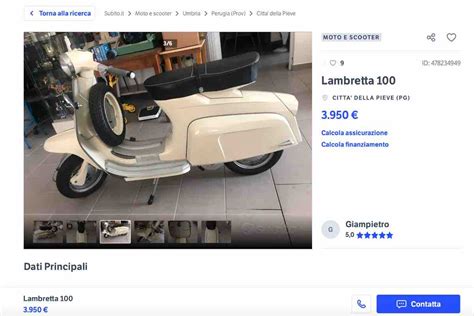 Immagine di una Lambretta d'epoca preparata