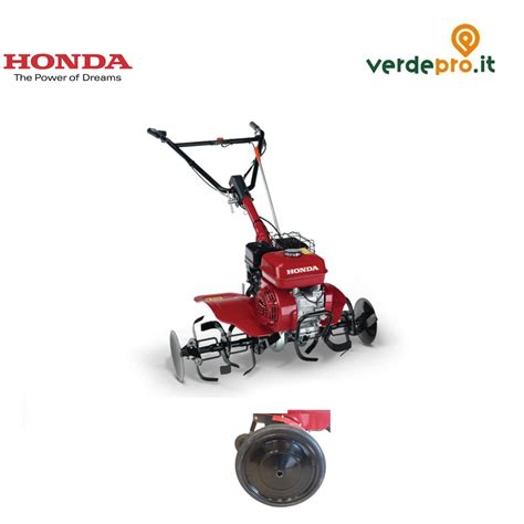 Primo piano del motore di una motozappa Honda