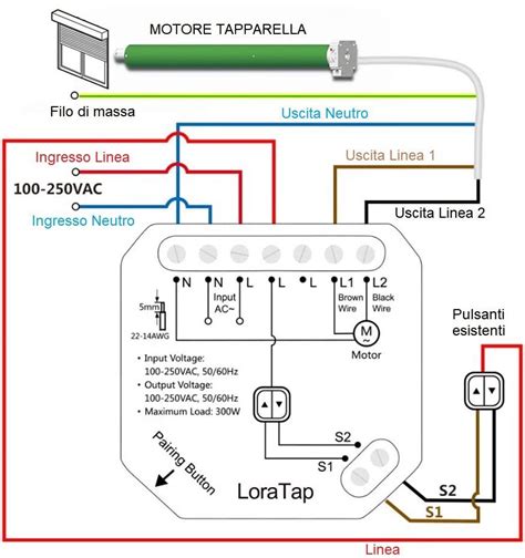 Schema elettrico moto con connessioni