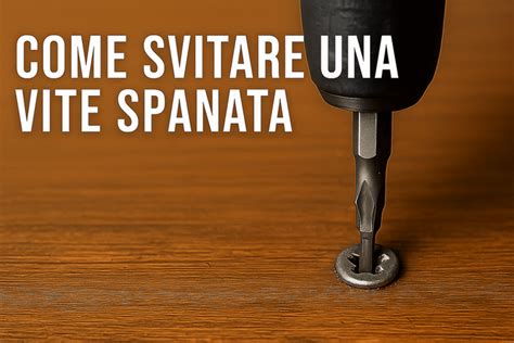Immagine ravvicinata di una vite spanata