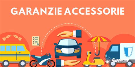 Icone che rappresentano diverse garanzie accessorie di un'assicurazione moto