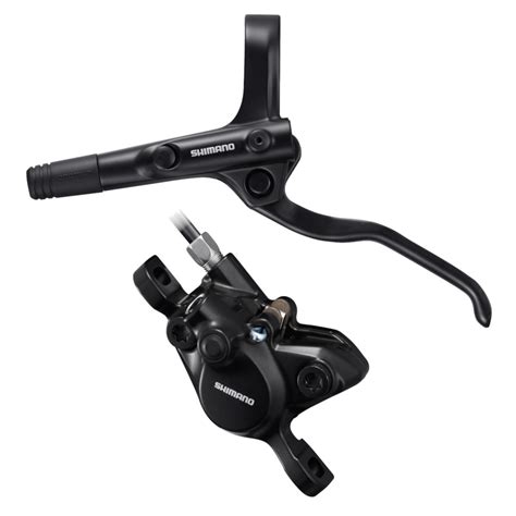 Primo piano di un freno a disco idraulico Shimano